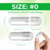 AngtaiJN Empty Vegan Capsules Size 0 Clear Empty Capsules for