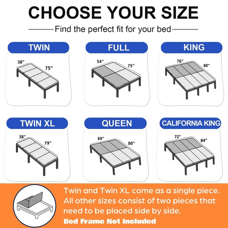 LAVEVE Heavy Duty Bunkie Board Queen Size 60'' x 80'',