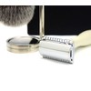 Luxury Shaving Gift Set for Men (Synthetic Hair Brush De