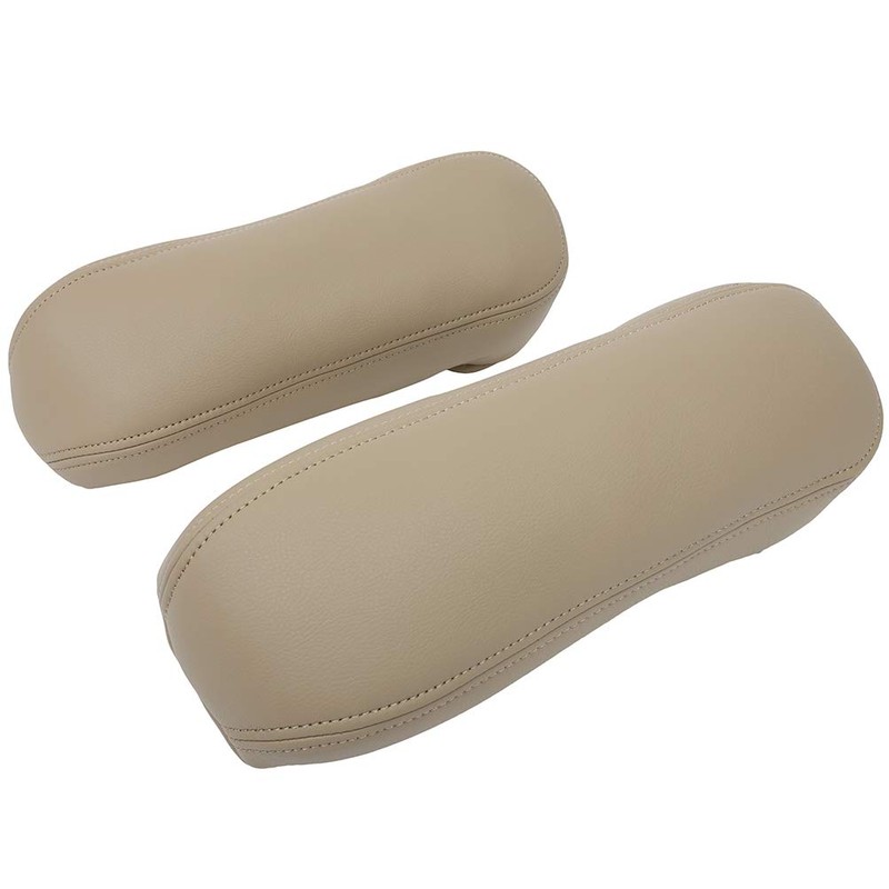 OCPTY Beige Leather Car Seat Armrest Cover - Compatible with