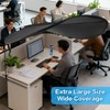Ayuanb 62''Adjustable Office Cubicle and Desk Shade, Cubicle Shade, Adjustable