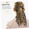 Mikinona 2 Pcs Leopard Print Scrunchies Hair Accessories for Girls
