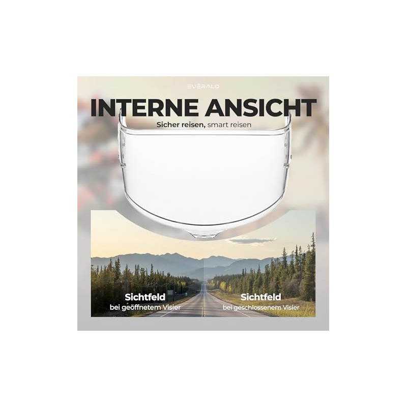Compatible with Visor Shoei GT-Air 3 - CNS-1C (Transparent)