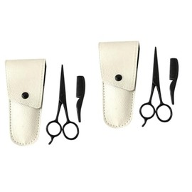 6pcs Beard Scissors Set Mustache Grooming Kit Precision Scissors for Men Beard Trimmer Barber Shop Home Use