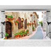 FHZON Italy Travel Photography Backdrop 7x5ft Famous European Street Buildings