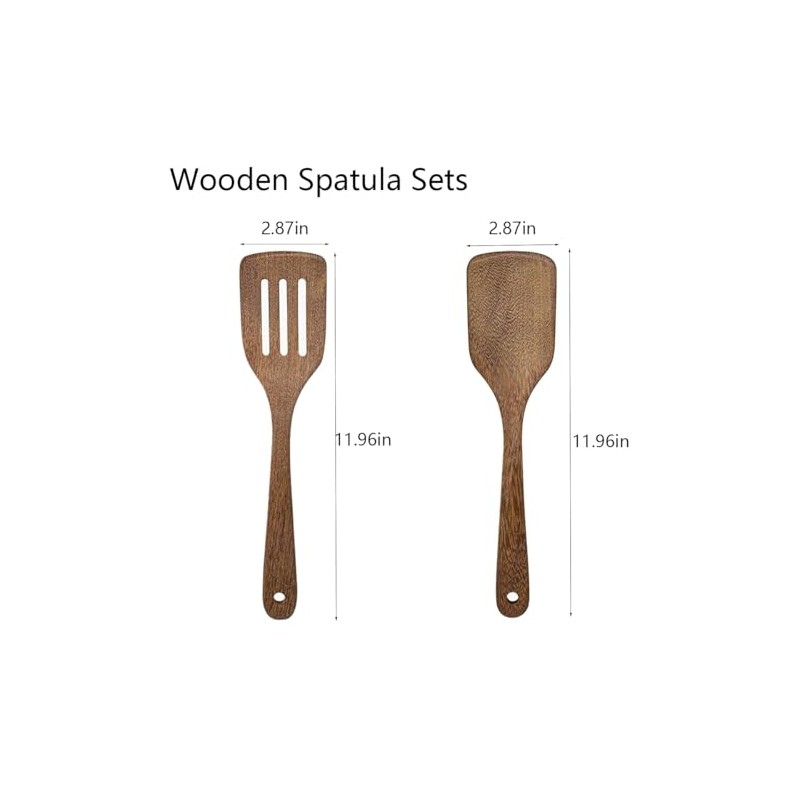 Wooden Spatula for Cooking 12 Inches Long Hand Wood Spatula