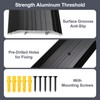 Orechic 4″Wide Sturdy Thicken Aluminum Threshold Strip, Stylish Floor Transition