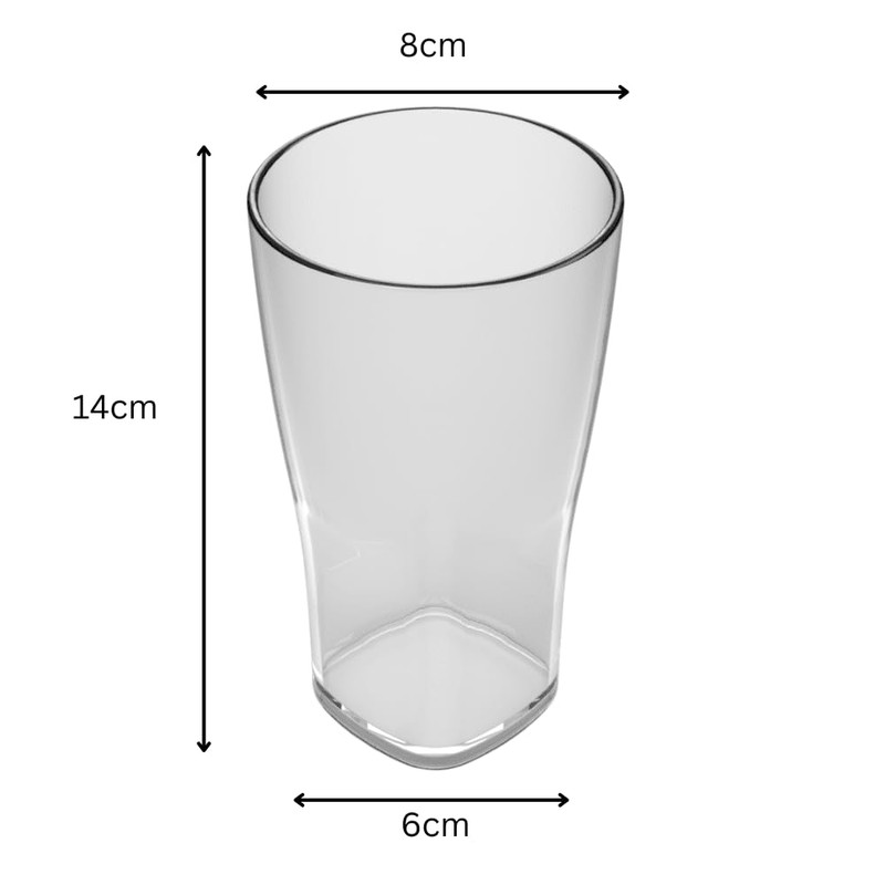 Set of 6 Virtually Unbreakable Reusable Plastic Octagon Shaped Tumblers.