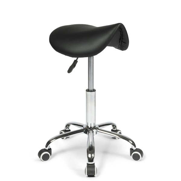 Dunimed Ergonomic Saddle Stool Stool for home, work, office Seat adjustable in height Black