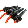 VMS RACING RED 10MM SPARK PLUG IGNITION WIRES CABLES FOR