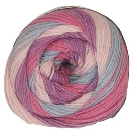 WoolCraft Carousel DK Knitting & Crochet Yarn, Great Value Premium Acrylic Yarn Available in 6 Variegated Shades, 100% Acrylic, 600 Metres, 200g Balls, Single Ball, Loop The Loop