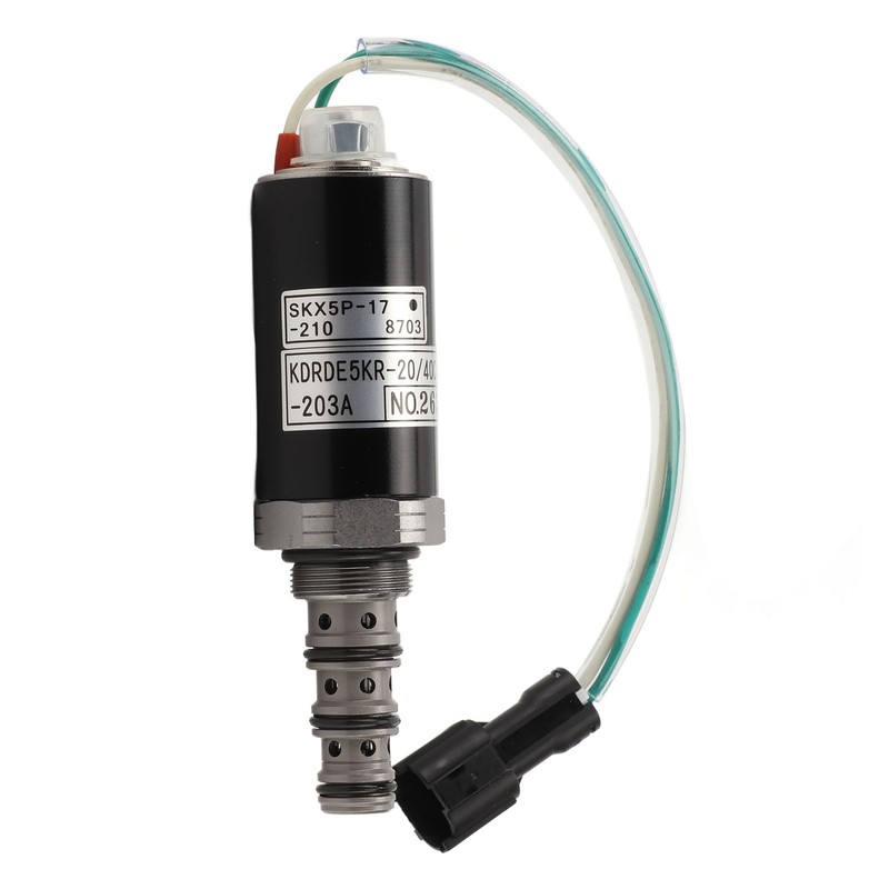 Alloy Steel Excavator Hydraulic Pump Solenoid Valve KDRDE5KR‑20/40C13‑203A for KOBELCO