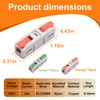Tanbupu 30PCS Lever Wire Connectors, Mini Quick Connectors Electrical Splicing