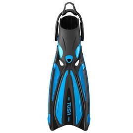 TUSA SF-0114 Solla Scuba Diving Fins with Bungee Strap, Small, Fishtail Blue