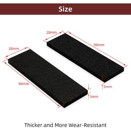 54 PCS Felt Furniture Pads,18pcs Felt Pads+36pcs EVA Foam,Anti-Vibration Soundproof Pads for Bed Frame/Headboard Furniture Protectors,Self Adhesive Furniture Pads for Chair Legs Table Legs(Black)