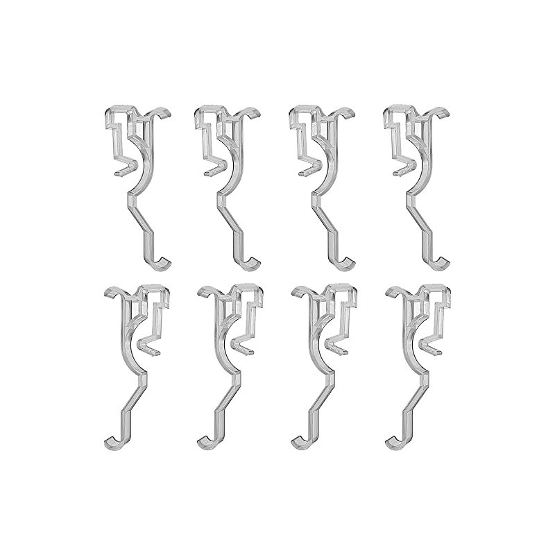 10pcs Valance Clips 2.5inch Arc-Shaped for Blinds Components Accessory Dirsty