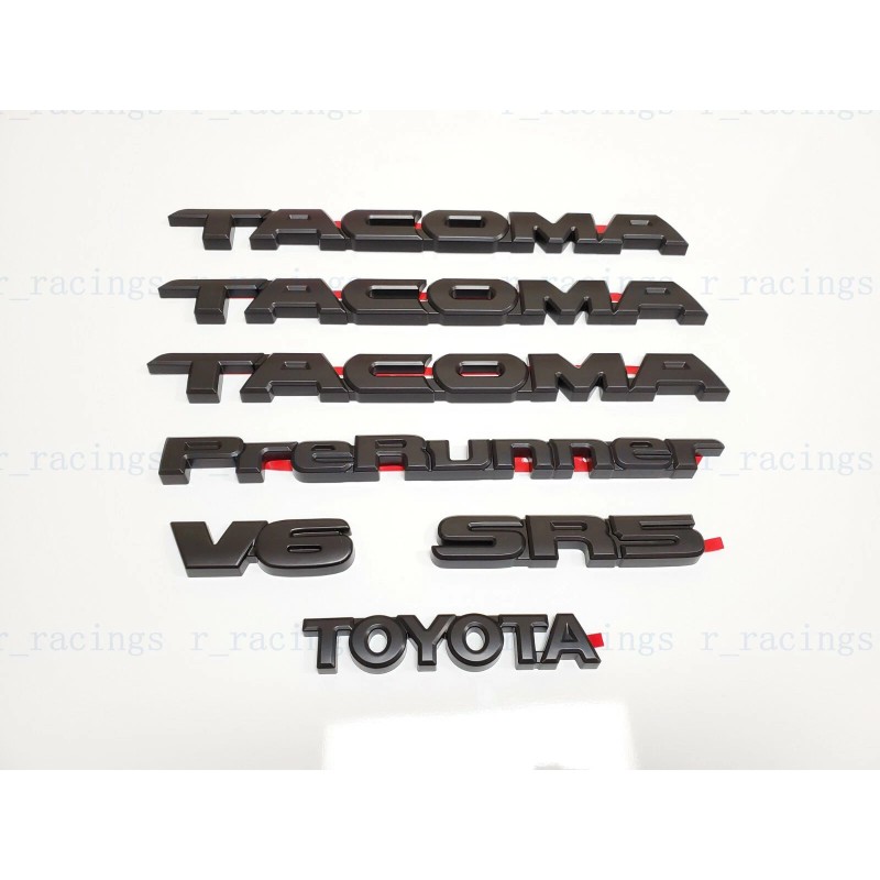 SPEED 7PCS Kit Overlay Blackout Fit For Tacoma Prerunner V6
