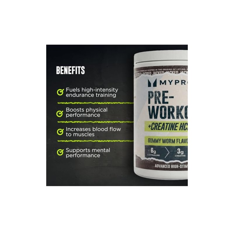 Myprotein Origin Jacked Pre-Workout - Gummy Worm - 25 Servings