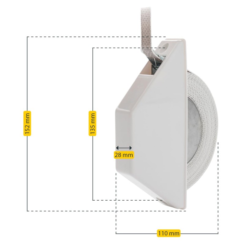 Schellenberg Mini Roller Shutter Rollers with 14 mm Width and