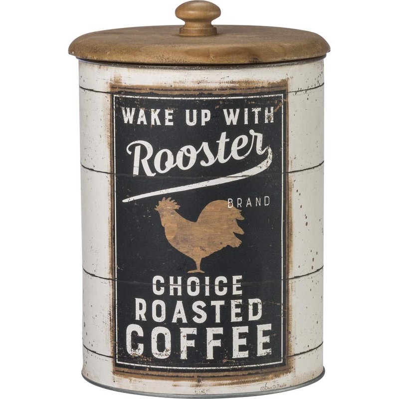 Primitives by Kathy 39060 Farmhouse Tin Canisters, Sugar/Coffee/Flour