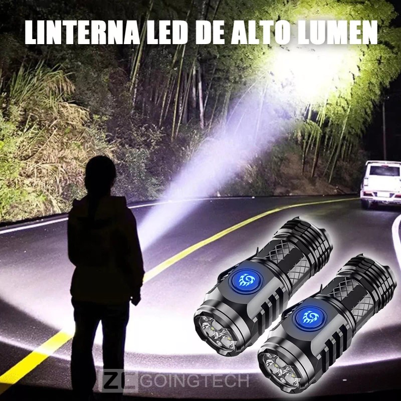 Zcgoingtech 2pzs Monstruo Tres Ojos Mini Linterna Tactica Ultra Potente