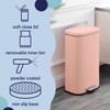 happimess HPM1011F Curtis 8-Gallon Step-Open Trash Can, Fingerprint Resistant, Modern,