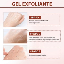 Exfoliante Corporal, 2PCS Exfoliante Corporal, Exfoliante Facial, Gel Exfoliante Purificante para Eliminar Las Impurezas Más Profundas de La Piel para Todo Tipo de Pieles (1.76fl Oz)