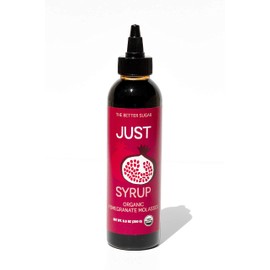 Just Pomegranate Syrup : Organic Pomegranate Molasses | Six 8.8 OZ Squeeze Bottle I Low-Glycemic, Vegan, Paleo