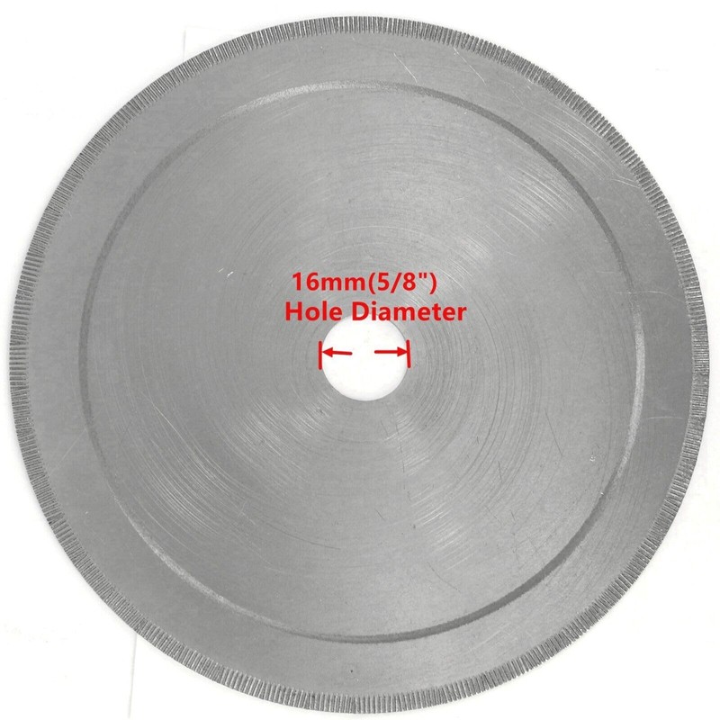 ILOVETOOL 8" inch Diamond Saw Blade Notched Rim Lapidary Tools
