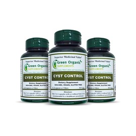 Green Organic Supplements Cyst, Breast Cyst, 90 VCaps, High Absorbable, Non-GMO, Gluten-Free (Pack of 3)