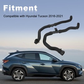 zayody Radiator Coolant Water Hose Upper and Lower Compatible with Hyundai Tucson 2.0 2016 2017 2018 2019 2020 2021 Radiator Hose Replacement for 25414D3500 25414-D3500 25410D3500 25410-D3500