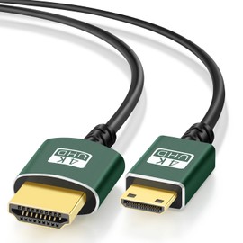 Thsucords Ultra Slim & Thin Mini HDMI to HDMI Cable 1M, Ultra Slim & Flexible Mini HDMI Cable 3D/4K@60Hz/18gbps/2160P/1080P Invoice Eligible
