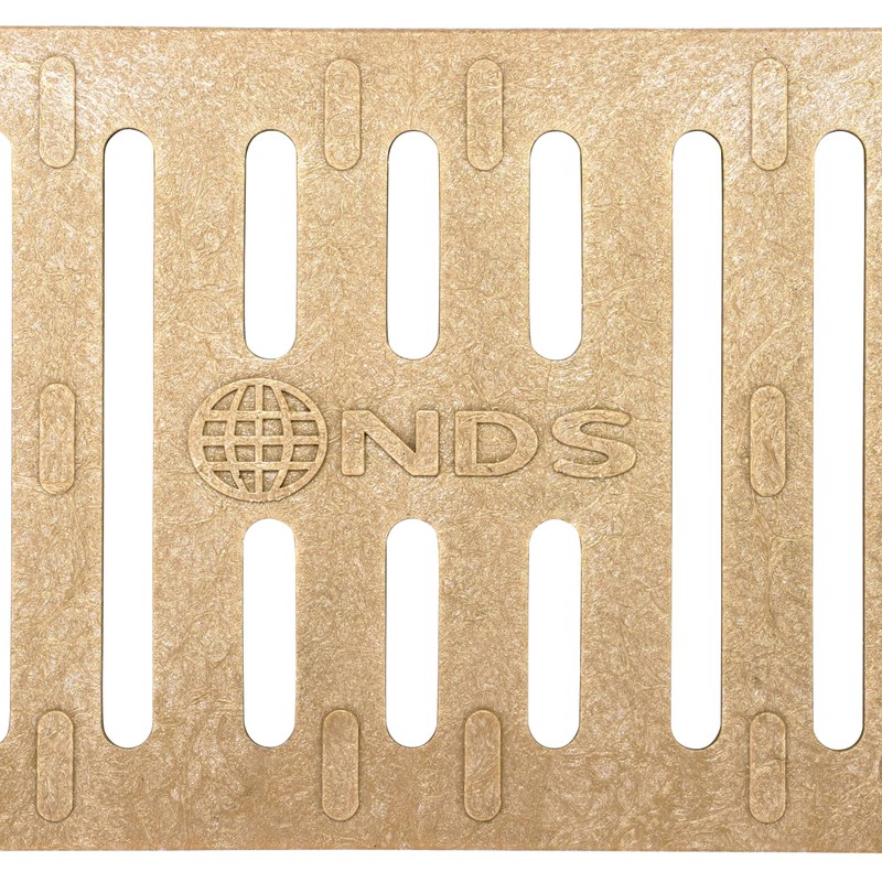 NDS 244 Spee-D Channel Drain Grate, Plastic, 4-1/8-Inch wide X