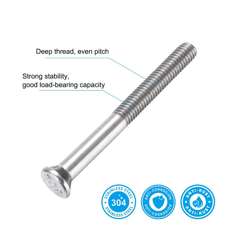 PATIKIL M6 x 60mm Expansion Bolts 8pcs 304 Stainless Steel