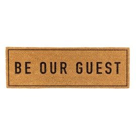 Santa Barbara Design Studio Lili + Delilah Coir Fiber Door Mat, 30 x 10-Inch, Be Our Guest