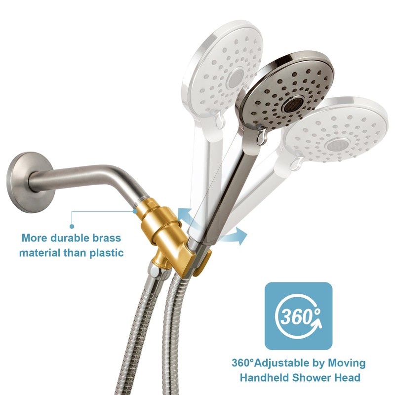 OFFO Shower Head Holder All Metal for Handheld Shower Head,