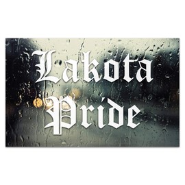 Lakota Pride Decal - 8.5" car Window Sticker for JDM KDM Slammed Race Drift Stance etc - Unique Look - Will not Fade