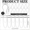 12 Pcs Shower Curtain Hooks with Double Layer Shower Curtain