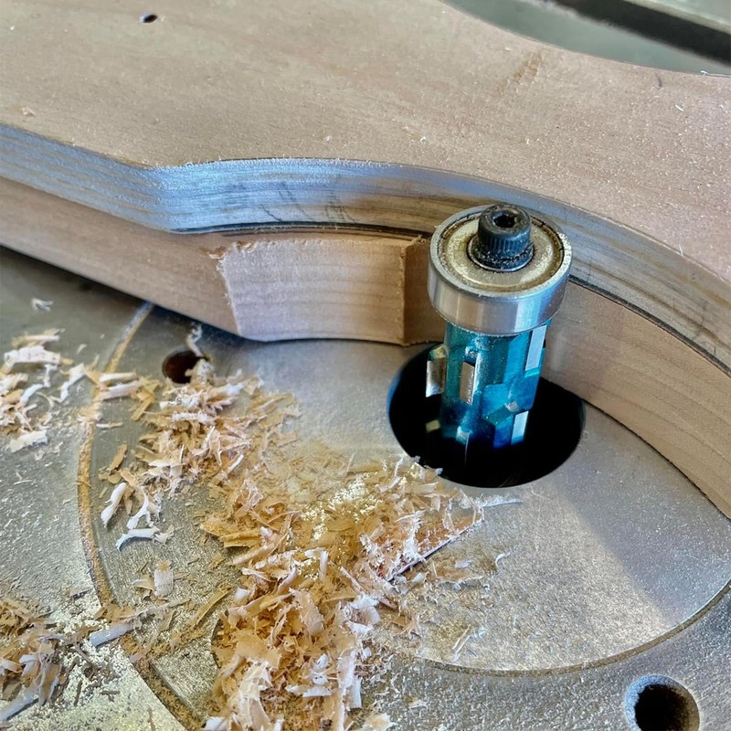 Spiral Flush Trim Router Bit, 1/2 Inch Shank Carbide Flush