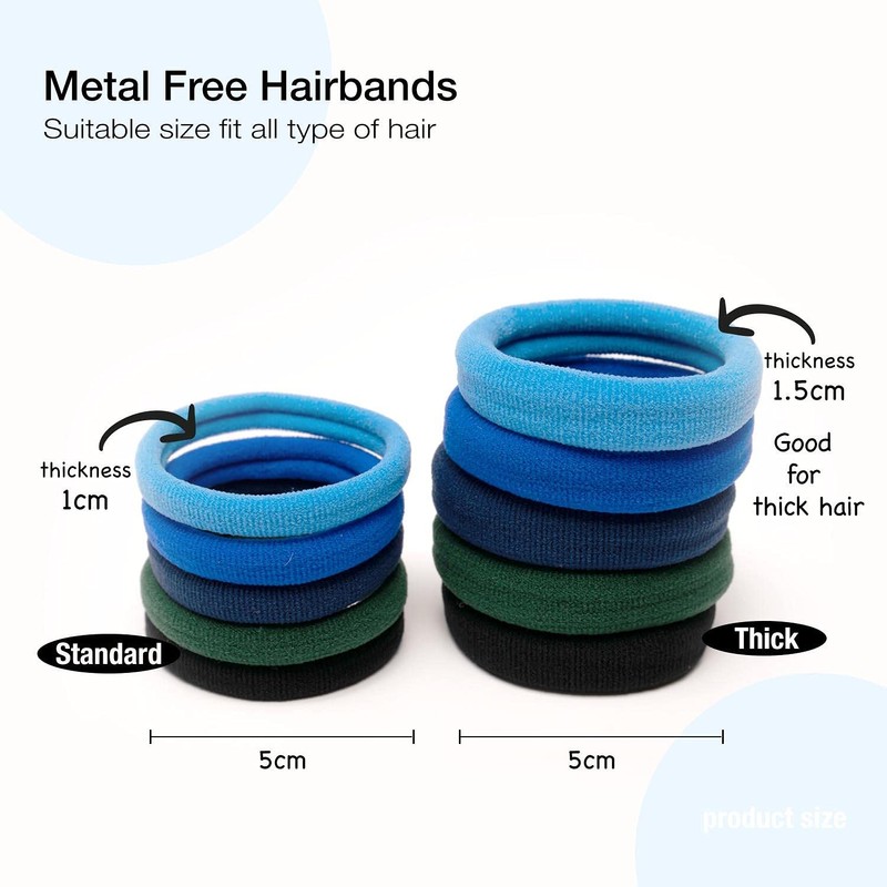 Basic Sense Thick Hair Ties - Specially Designed for Thick