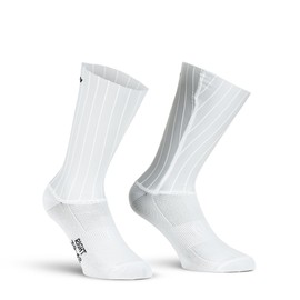 X Tech Sport Design, Crono 7 1 Pair Aerodynamic Technical Socks for Cycling - Ribs for Minimal Air Resistance - White, White, 39 - 42