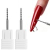 FSpronail Nail Drill Bits Set Tungsten Carbide 2PCS Nail Piercing