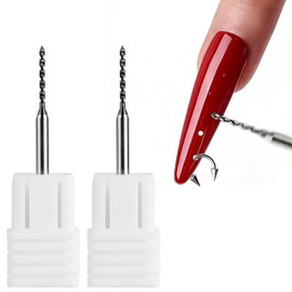 FSpronail Nail Drill Bits Set Tungsten Carbide 2PCS Nail Piercing Tool