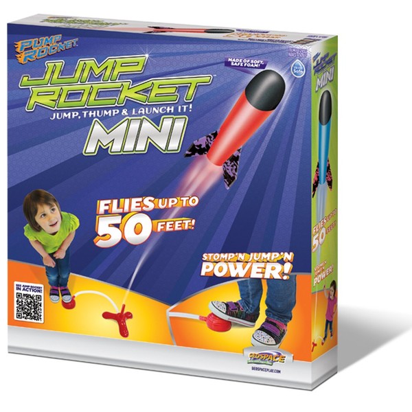 Geospace Jump Rocket Set with Launcher and Foam Rockets (Mini Jump Rocket Set)