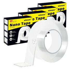 WINNOW Nano Tape Heavy Duty Double Sided mounting Tape Super Strong Adhesion Double-Sided Tape （1.18in×40FT）- Instant Bonding for Mounting on Metal, Plastic, Aluminum, Glass