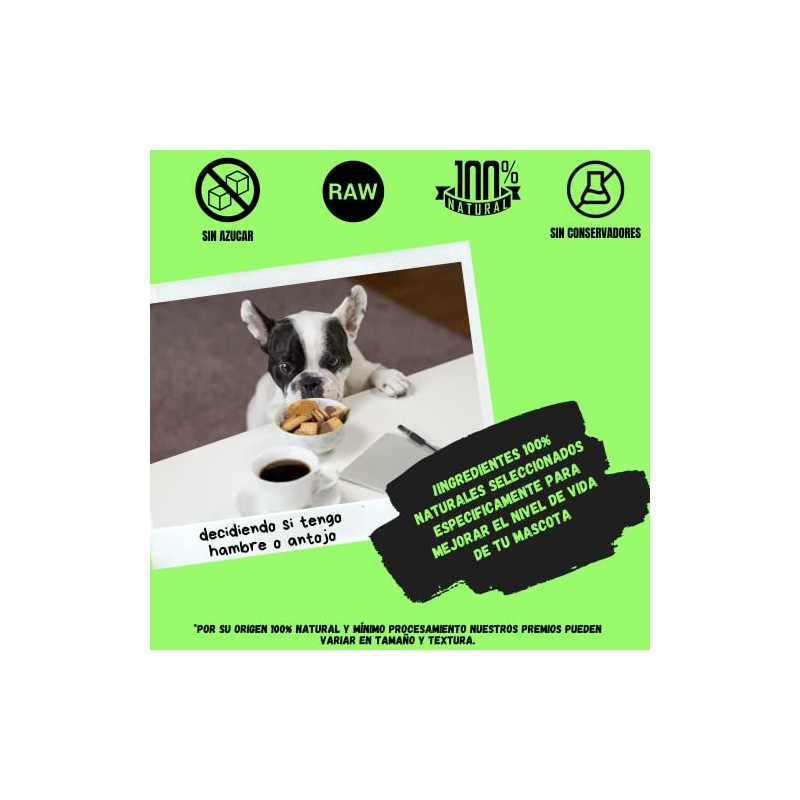 Premios Saludables para Perro De Pescado Y Espirulina 100g