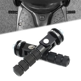 Xitomer CNC Passenger footrests Compatible with Ruckus Zoomer NPS50 2003-2024 Scooter Parts Motorcycle Rear Foot Pegs Folded Passenger Pedals
