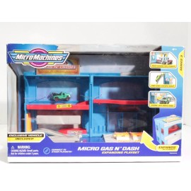 Micro Machines Micro Gas N’ Dash Expanding Playset With Exclusive Vehicle