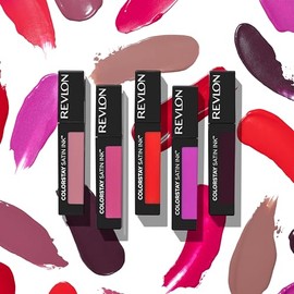 REVLON REVLON ColorStay Satin Ink Crown Jewels Liquid Lipstick, Longlasting & Waterproof Lipcolor, Moisturizing Creamy Formula Infused with Black Currant Seed Oil, 031 Pink Duchess, 0.17 fl oz.