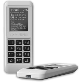 iodd MINI Pro External encrypted SSD (512GB) - USB-C 3.1 Gen 1 | Bootable Virtual ODD/HDD (ISO, VHD, VMDK) | AES256-XTS Hardware Encryption (76 Digits) | Hardware Write-Blocker | Made in Korea